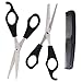 Tinxs 2 X Professional Hair Cutting & Thinning Scissors Shears Hairdressing Set (Silver & Black)