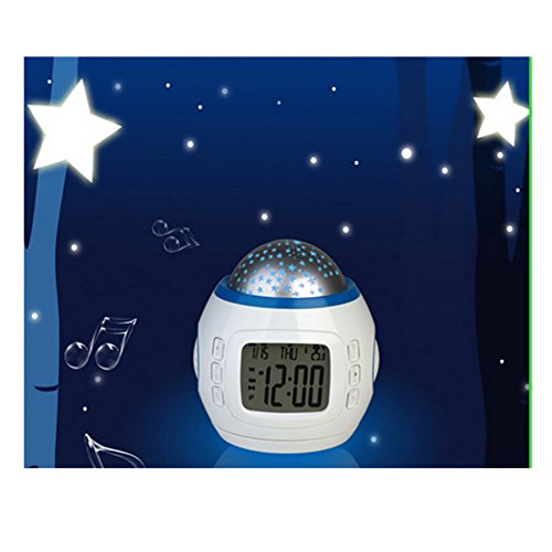 OFT Nachtlicht Sternenhimmel Projektion Kinderwecker LED-Leuchtwecker - 2