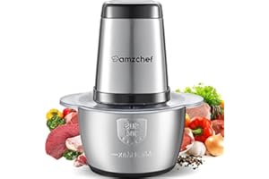 AMZCHEF Extracteur de jus à goulotte large de 80 mm - 150W extracteur de jus de fruits et légumes haute nutrition à mastication lente avec 2 modes de vitesse et fonction Reverse - Grau