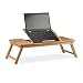 Produktbild Relaxdays Laptoptisch Bambus XL, ideale Belüftung, höhenverstellbar, 5 Neigungswinkel, Lapdesk mit Schubfach, Natur
