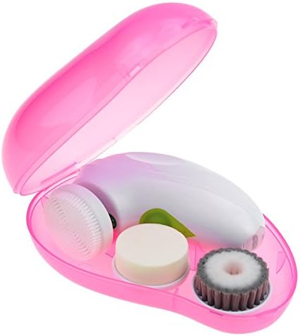 JoySmile Mini USB Rechargeable Facial Cleansing Brush,Waterproof Portable Travel Kit Face Exfoliator System for All Types of Skins.