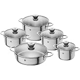 Zwilling Nova 18/10 Paslanmaz &Ccedil;elik, 5 Par&ccedil;a Gri Tencere Seti