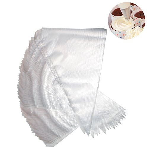 100 Stück Mittelgroße Einweg Spritzbeutel Kunststoff Plastik Einwegspritzbeutel von CurtzyTM