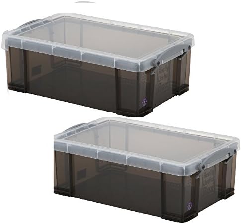 Really Useful Storage Box 9 Litre Pack of 2 - Color: Smoke