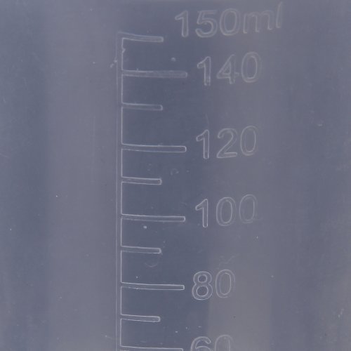 TOOGOO(R) 50 150 250 ml Transparente Kunststoff Labor Messbecher 3 Stk. Messbecher Werkzeug - 6