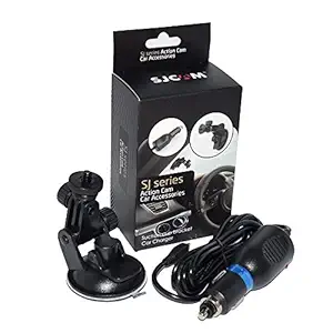 Action Pro Suction Cup + Car Charger Kit Compatible with Sj4000