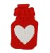 Produktbild MT Taschenwärmer Handwärmer Herz Strickbezug  romantisches Geschenk für Verliebte zum Valentinstag Mini - Wärmflasche - Nikolaus - Adventskalender