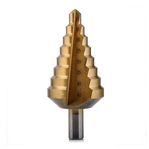 Etime Stufenbohrer HSS TIN 10- 45 mm Bohreraufsatz Kegelbohrer Konusbohrer Schälbohrer Fräser Mehrstufenbohrer - 3