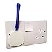 TWGM - 20 Pack - White Plastic Plug Socket Covers Child Safety + Plug Cover Remover Tool
