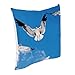 Produktbild TANGGOOD Vögel Himmel Flug New Living Cover Dekokissen Baumwolle Kissenbezug 45x45 cm / 18x18 Zoll