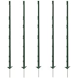 Growi Weidezaunpfahl Kunststoff 156 cm grün 60 Stück