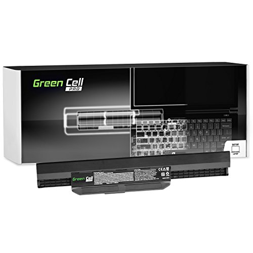 Green Cell® PRO Serie A32-K53 A41-K53 Akku für Asus K53 K53E K53S K53SJ K53SV K53U X53 X53S X53SV X53U X54 X54C X54F X54H X54L (Original Samsung SDI Zellen, 6 Zellen, 5200mAh, Schwarz)