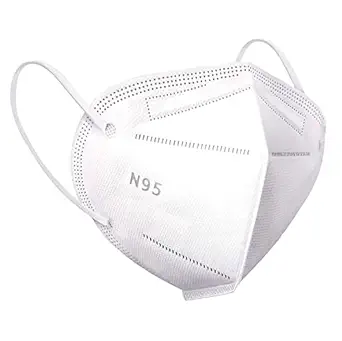 Daluci N95 Reusable Unisex Face Mask, 5 Layered Filtration With Melt Blown and Hot Air Cotton Layers (White, Pack Of 15)