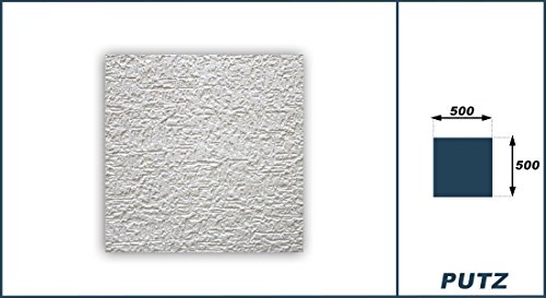 1 m2 Deckenplatten Styroporplatten Stuck Decke Dekor Platten 50x50cm, PUTZ - 3