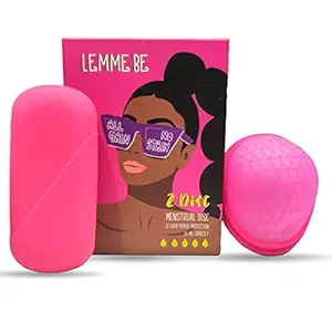 Lemme Be Reusable Menstrual Disc For Women | Z Disc with a Soft Pouch | 100% Medical Grade Silicone | FDA Approved | Odour & Rash Free | 12 hours Protection | Holds upto 55 ml Blood - Menstrual Cup For Women