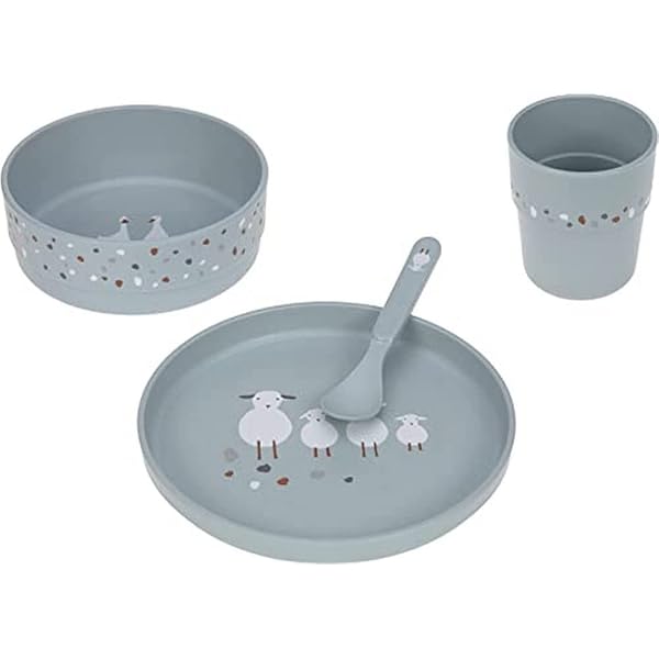 Set Stoviglie Bambini LÄSSIG Happy Fruits - 4 Pezzi Senza BPA, Lavabile In Lavastoviglie E Microonde - Foto 10