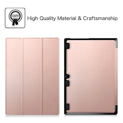 Fintie Lenovo Tab 2 A10-30 / Tab 2 A10-70 / Tab 3 10 Plus Hülle – Ultra Slim Superleicht Schutzhülle Tasche mit auto Sleep / Wake Funktion für Lenovo Tab 2 A10-30 / A10-30L / A10-30F / Tab 2 A10-70 / A10-70L / A10-70F / TAB3 10 Plus / Tab 3 10 Business 10,1 Zoll Tablet, Roségold - 2
