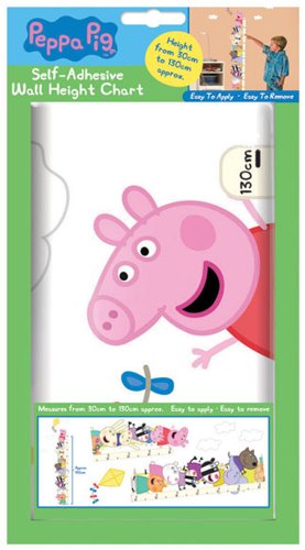 Fun4Walls Self Adhesive Wall Sticker, Peppa Pig Height Chart