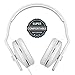 Produktbild On-Ear Kopfhörer mit Lautstärkeregler – Seenda Leichte und Faltbare Over-Ear Stereo Kopfhörer mit Mikrofon für iPhone, Android Smartphones, Tablets, Laptops, PC usw., Weiß