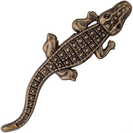 Snobbop Button Pin Needle Crocodile Stainless Steel 5,5 cm Silver