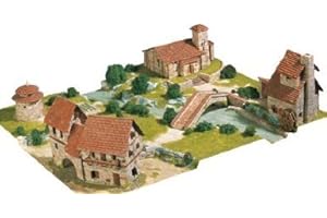 RURAL JOINT MODEL OF SEVERAL HOUSES, BRIDGE, CHURCH, ETC., 7/10, AEDES ARS REFERENCE 1456 by Aedes Ars