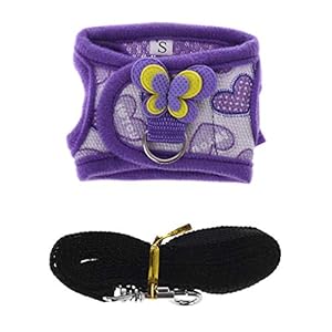 Chaleco de arnés ajustable para hámster, para cobayas, cerdos, chinchillas, ratas, hurones, pequeños accesorios de animales -S 1