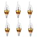 Produktbild Top-Longer LED-Leuchtmittel Plastik Warmweiß LED Kerze Lampe 3 W E14 Fassung, 30W Entspricht Glühlampe, Klassische Mini-Flammeform 6 Stück, 3000 Kelvin, 270 Lumen Nicht Dimmbar (6er-Pack)