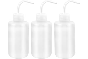 NiceLand Butelka do mycia, 3-pak, 250 ml, bezpieczna butelka do mycia, narzędzia do podlewania z wąskim otworem, plastikowa butelka do mycia chemii, przemysłu, podlewania roślin, laboratorium i mycia