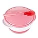 Produktbild Ein Set Schüssel und Löffel für Kinder. Kind Füttern Deckel Training Schüssel mit Löffel Sucker Schale Normal rose