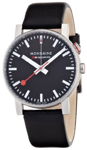 Mondaine Herren-Armbanduhr SBB Evo Alarm 40mm Analog Quarz A4683035214SBB Mondaine Herren-Armbanduhr SBB Evo Alarm 40mm Analog Quarz A4683035214SBB