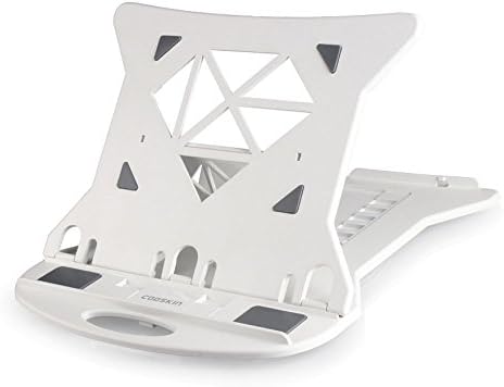 NQFL Notebook Stand GWDZX Computer Racks Desktop Heightening Cervical Spine Portable Folding Computer Cooler,White-28*28*2cm
