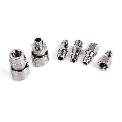 Surepromise 6 x raccords connecteurs de coupleur 1/4 " BSP Air comprime compresseur Male Female