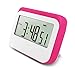 Produktbild Magnetischer Rückseite Ständer Digital Küche Timer mit 12/24 Stunden austauschbar Countdown Timer Silikon Fall großes Display 8.30 x 6.40 x 2.00 cm / 3.27 x 2.52 x 0.79 inches rose