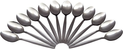 Lot de 12 cuillères à soupe - en acier inoxydable