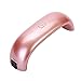 TKOOFN 9W LED CCFL Nail Art UV Lamp Light Gel Nail Polish Dryer Curing Machine with UK Plug - Pink