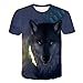 Produktbild serliyHerren T-Shirts 3D Muster Kurzen Ärmels Kurzarm Shirt Sport Fitness T-Shirt Rundhalsausschnitt Lässige Graphics Tees