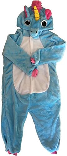 UDreamTime Kids Homewear Sleepsuit Animal Pajamas Halloween Cosplay Costume Blue New Unicorn S