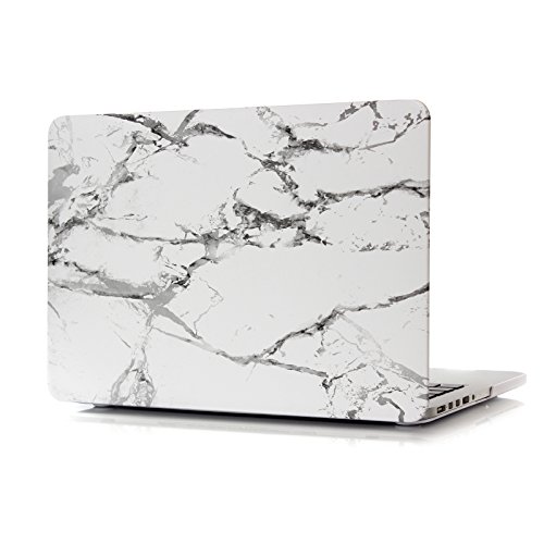 HASESS Schutz Hülle Case Abdeckung für Macbook Macbook Pro 13.3″ mit Retina display NO CD-ROM Entwerfer Kunst Muster A1425 A1502 + Klar TPU Tastatur Abdeckung + Klar LCD-Schirm-Schutz – Marmor Drucken - 2