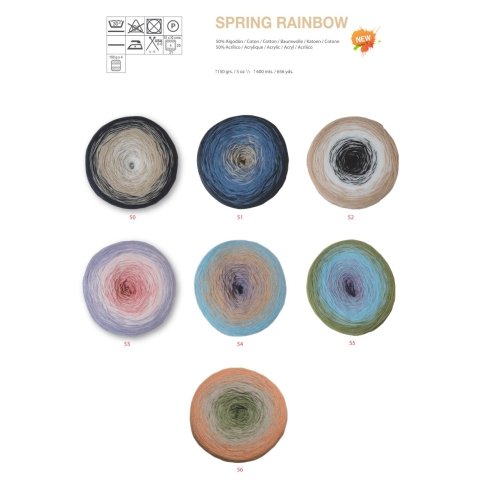 Katia Spring Rainbow – Farbe: Rosados/Malva (53) – 150 g / ca. 600 m Wolle - 2