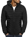 OZONEE Herren Übergangsjacke Kapuzenjacke Bomberjacke...