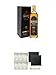 Produktbild Bushmills Whisky 21 Jahre Irland 0,7 Liter + Bushmills Whiskey Gläser 6 Stück + Schiefer Glasuntersetzer eckig ca. 9,5 cm Ø 2 Stück