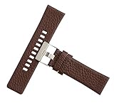 27mm braun Uhrenarmband Leder Echter Uhrenarmband Schwarze Rindsleder Ersatz für Männer und Frauen