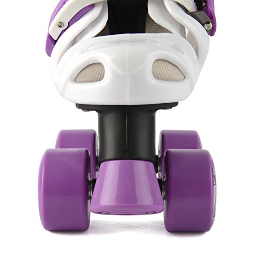Osprey Girls Quad Skates - Black/White/Purple, Size 13-3