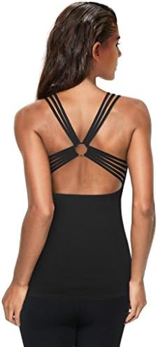 Byjia Women Blouse Vest Sleeveless Casual T-Shirt Tops Yoga Sport Workout Sleeveless Performance Fitness Quick Dry Outdoor Run Elasticity . Black . Xl