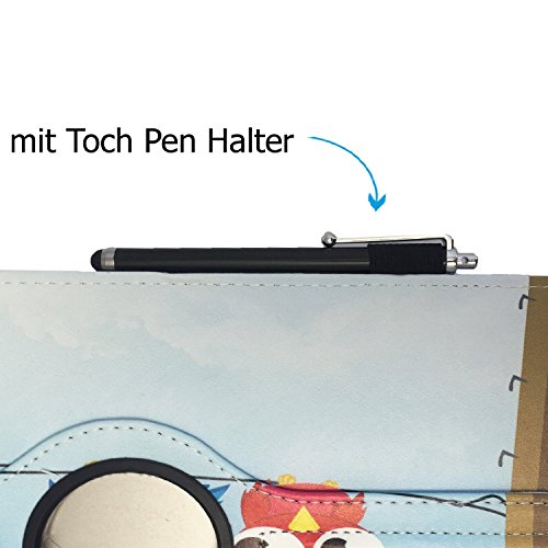 MEDION LIFETAB S10351 Tablet – PC / 25,7 cm / (10,1″) Zoll Drehbare Tablet Schutztasche mit Standfunktion + Touch Pen – 10 Zoll Eulen 2 360° - 7