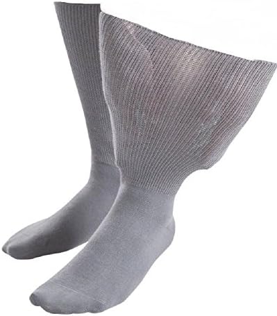 Mens / Ladiesn Unisex Extra Wide Oedema Socks UK 9-11 Eur 43-45 (4 sizes / 5 colours available) SockShop Iomi Footnurse (Grey)