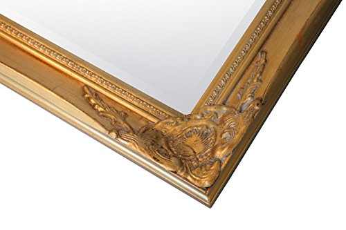 My Flair Spiegel 72×132 cm im Barock-Stil, Wandspiegel, Standspiegel, mit Rahmen goldfarben 0904HH - 2