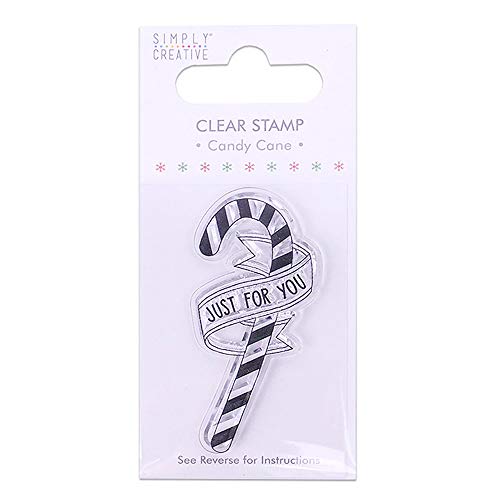 Simply Creative Tampon Transparent Candy Cane de