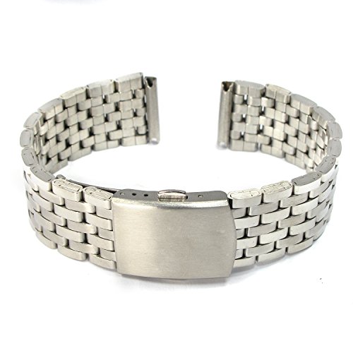 MapofBeauty Geschft Armbanduhr Bande edelstahl Stahl Metall Uhrenarmband Gerade End Solid Links (18mm) MapofBeauty Geschft Armbanduhr Bande edelstahl Stahl Metall Uhrenarmband Gerade End Solid Links (18mm)