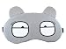 Jenna™ Eyes_Grey Cartoon Face Sleeping Eye Mask RS.250.00